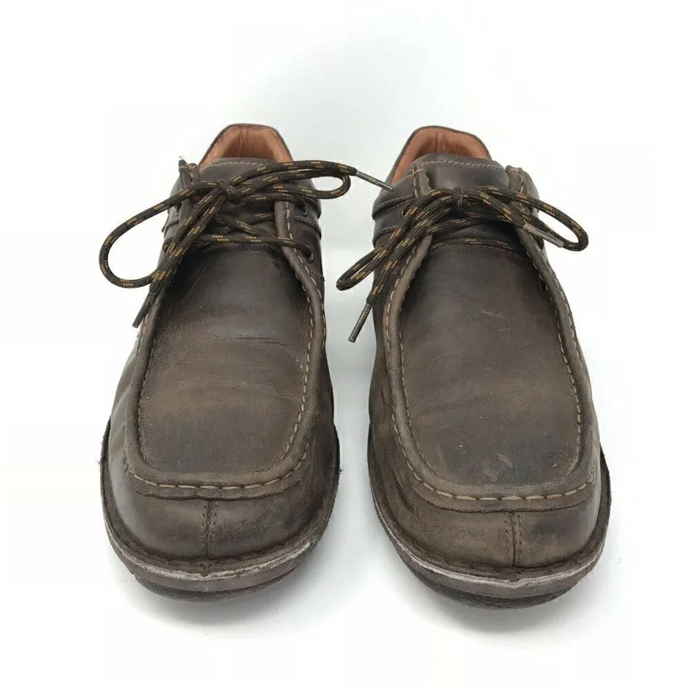 Pikolinos Spain Brown Leather Moc Toe Boots 13